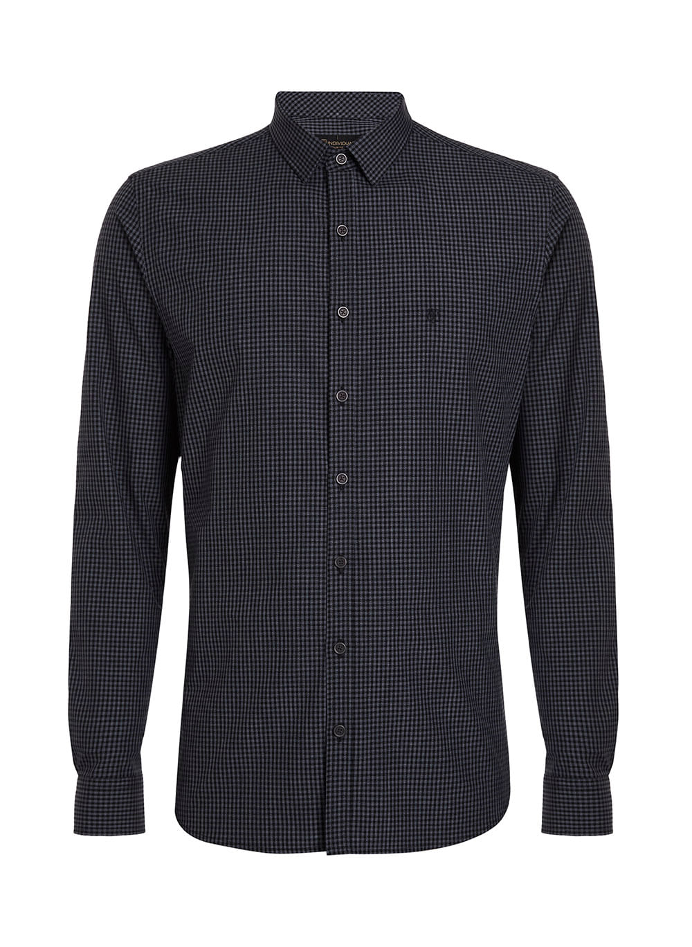 Camisa Slim Fit Xadrez Masculina Individual