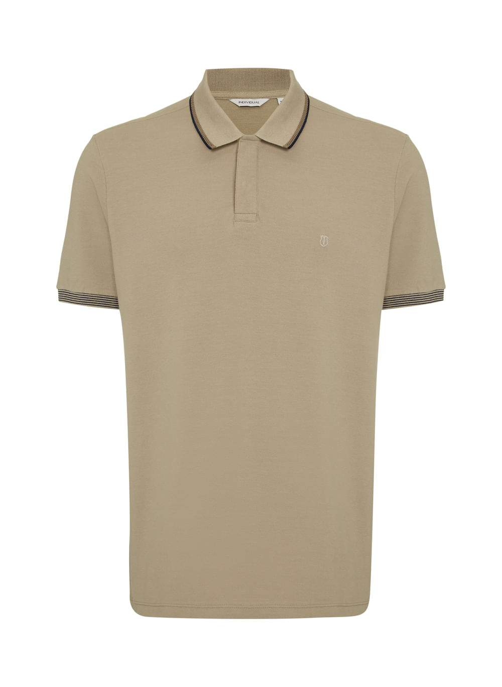 Polo Slim Fit Piquet Masculina Individual