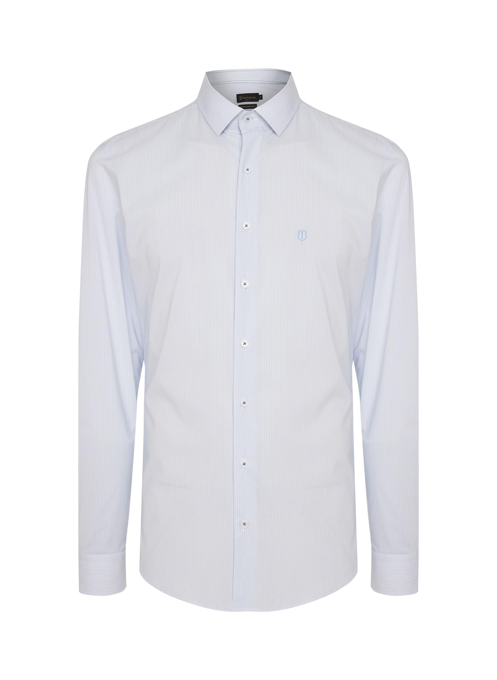 Camisa Slim Fit Listrada Bamboo Masculina Individual