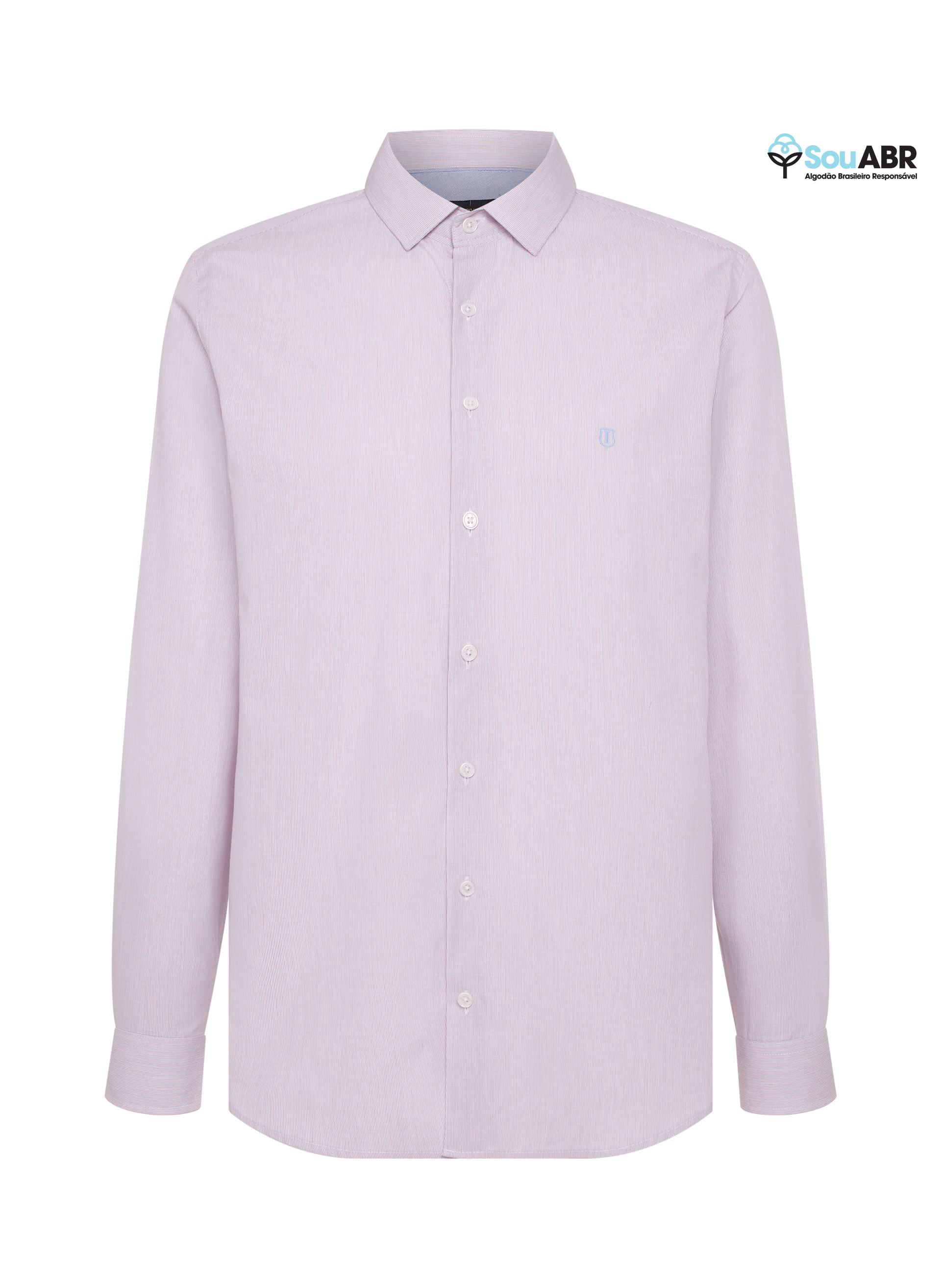 Camisa Slim Fit Listrada Masculina Individual