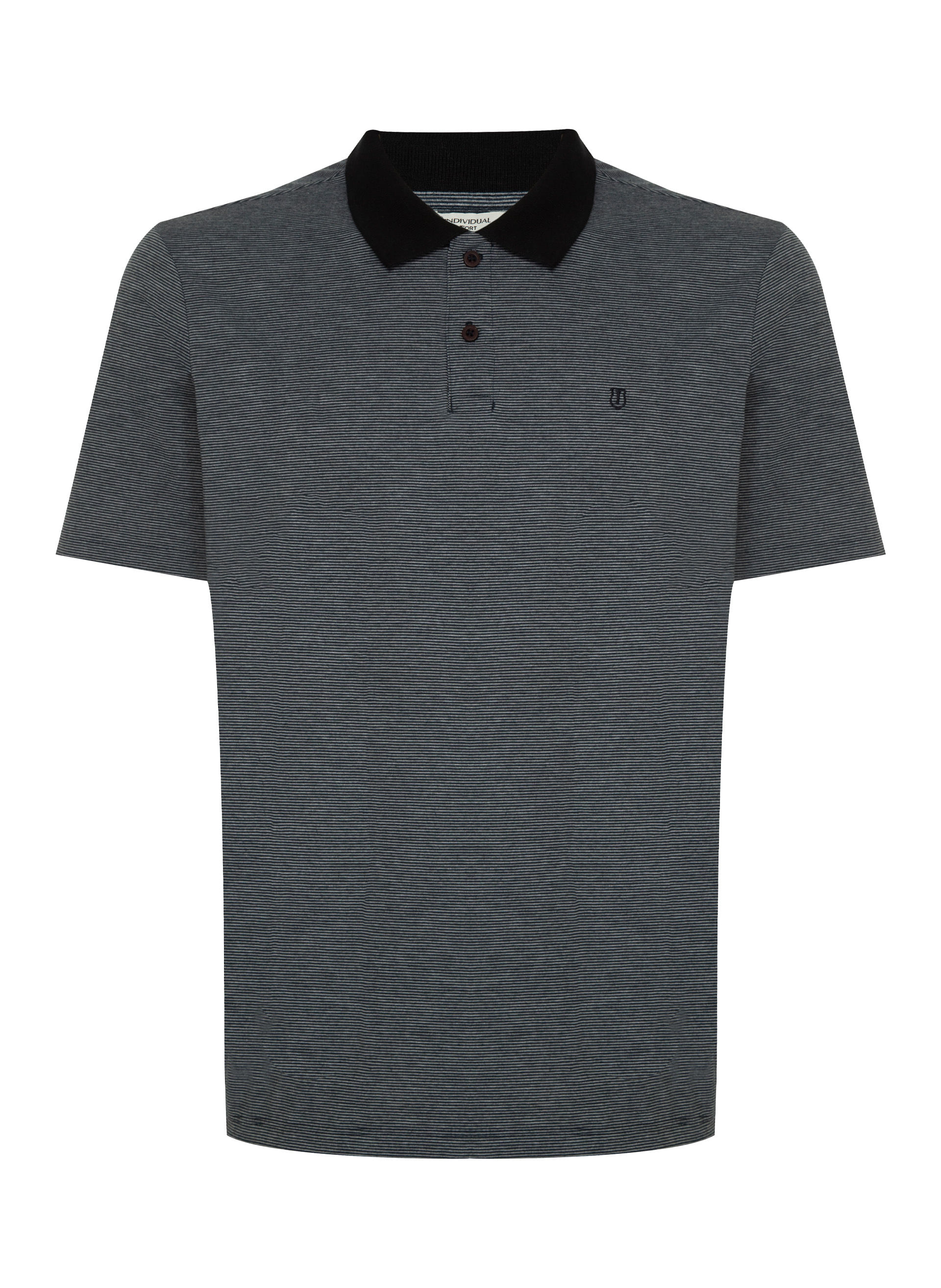 Polo Comfort Fit Listrada Masculina Individual