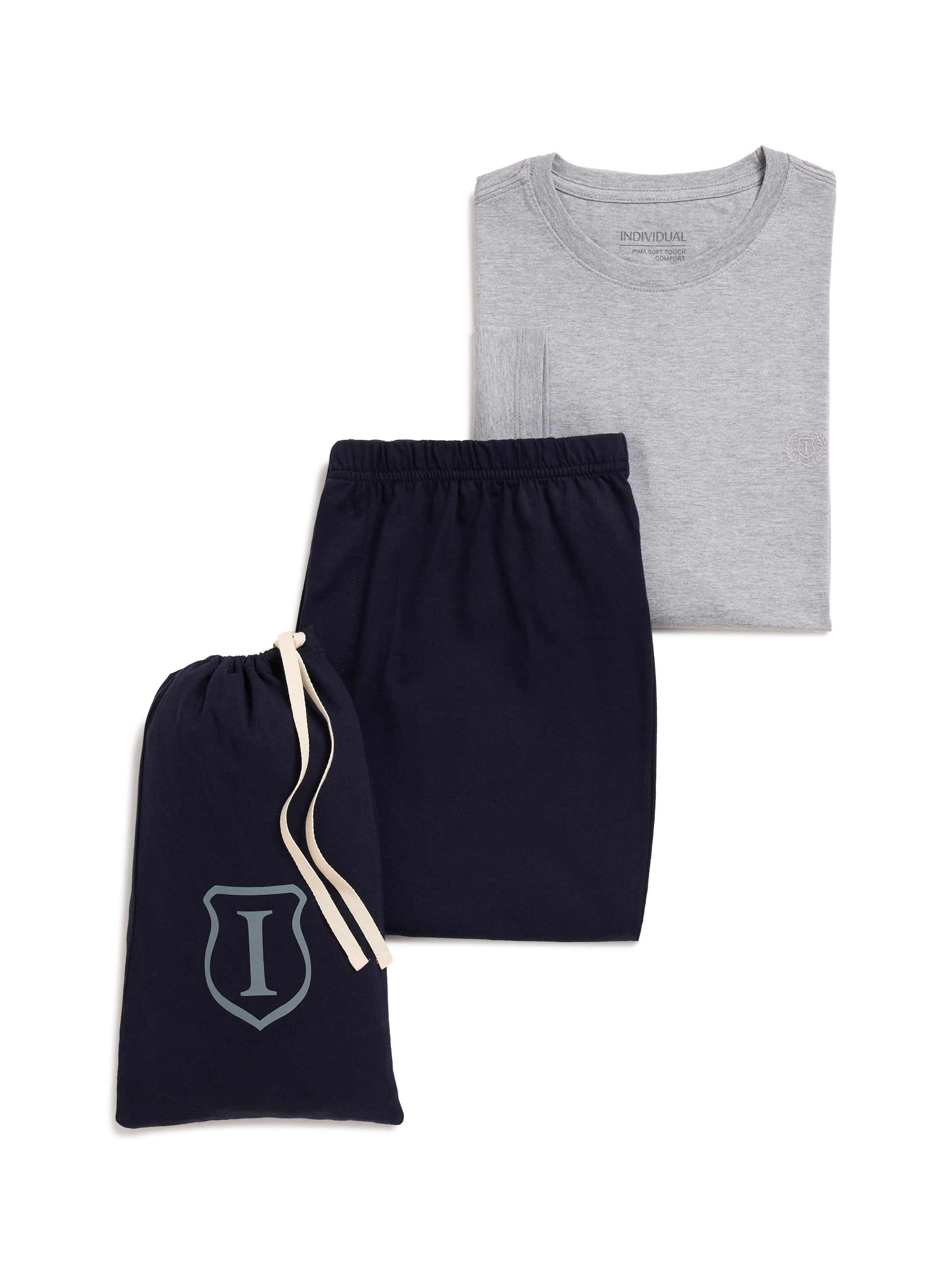 Kit Pijama Pima Soft Touch Masculino Individual