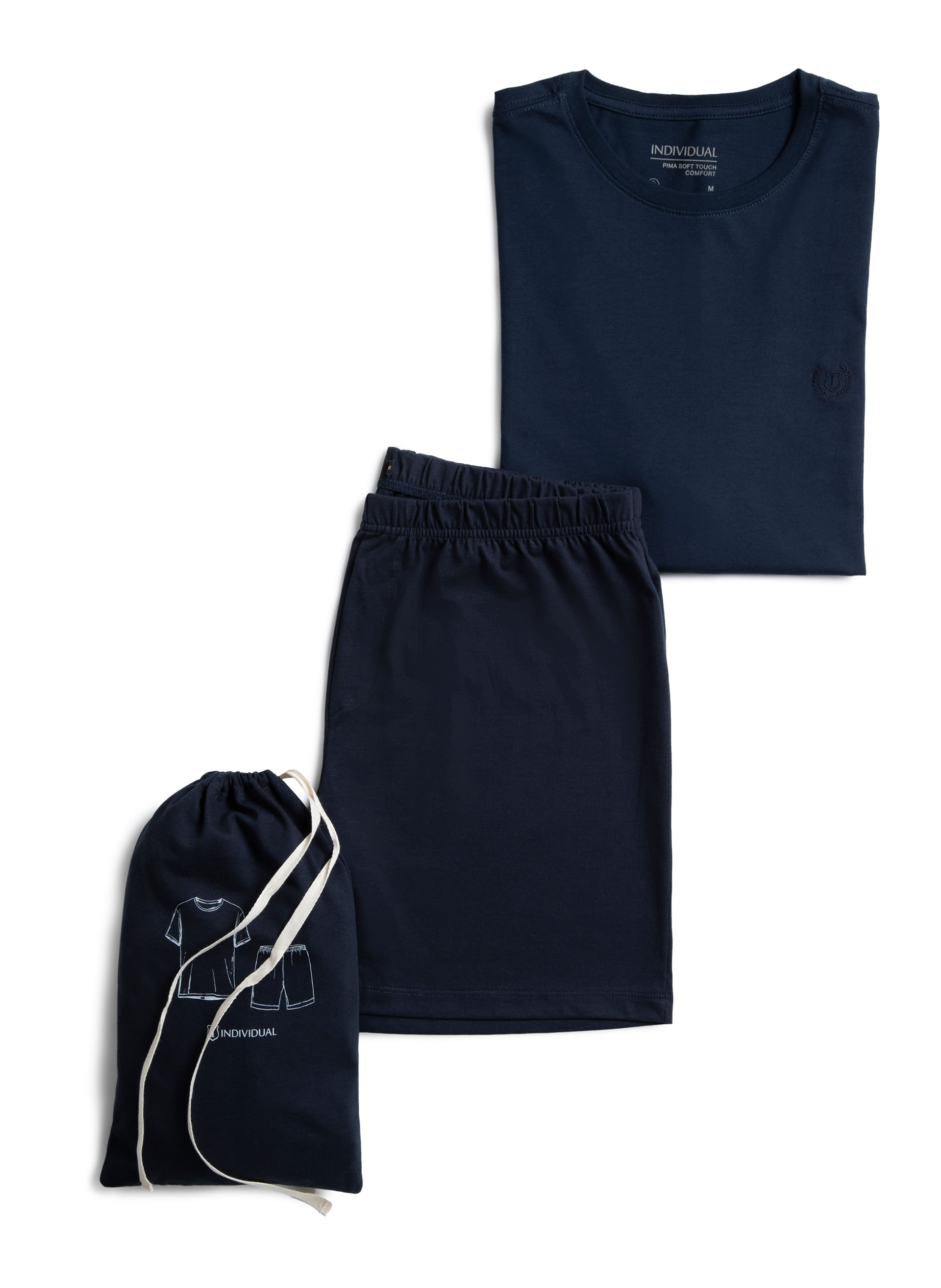Kit Pijama Soft Pima Touch Masculino Individual