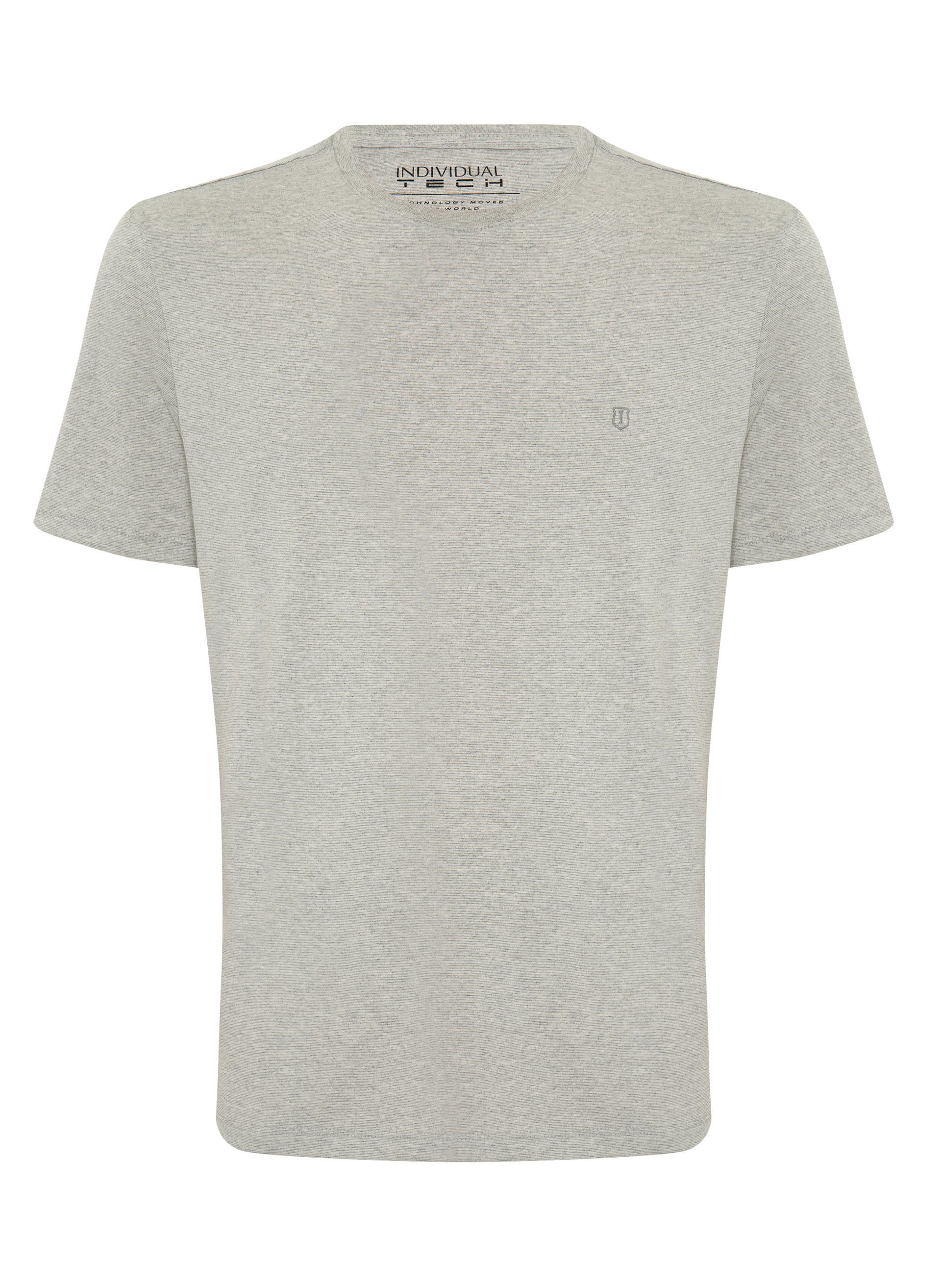 Camiseta Comfort Fit Malha Listras Masculina Individual