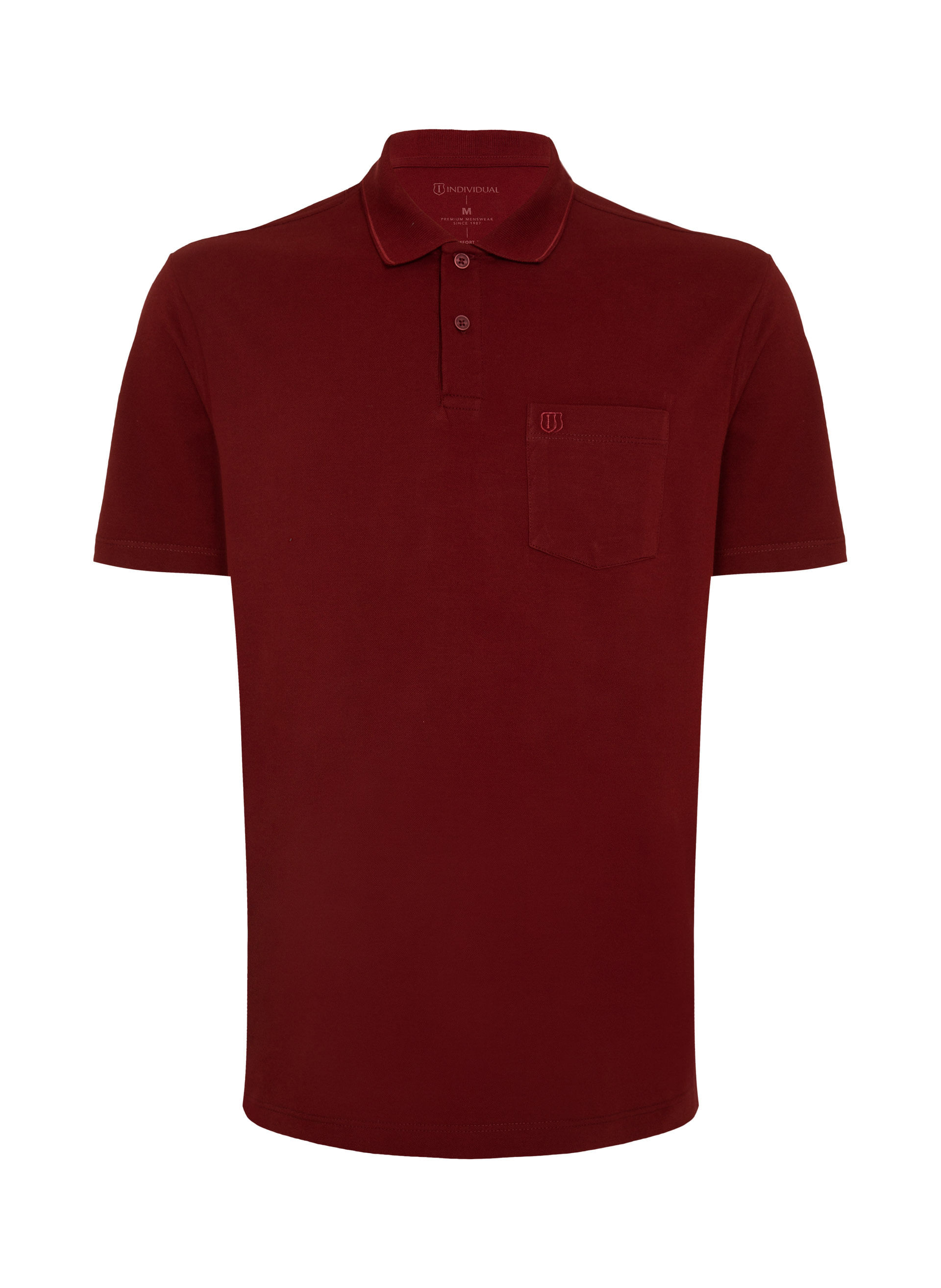 Polo Comfort Fit Com Bolso Masculina Individual