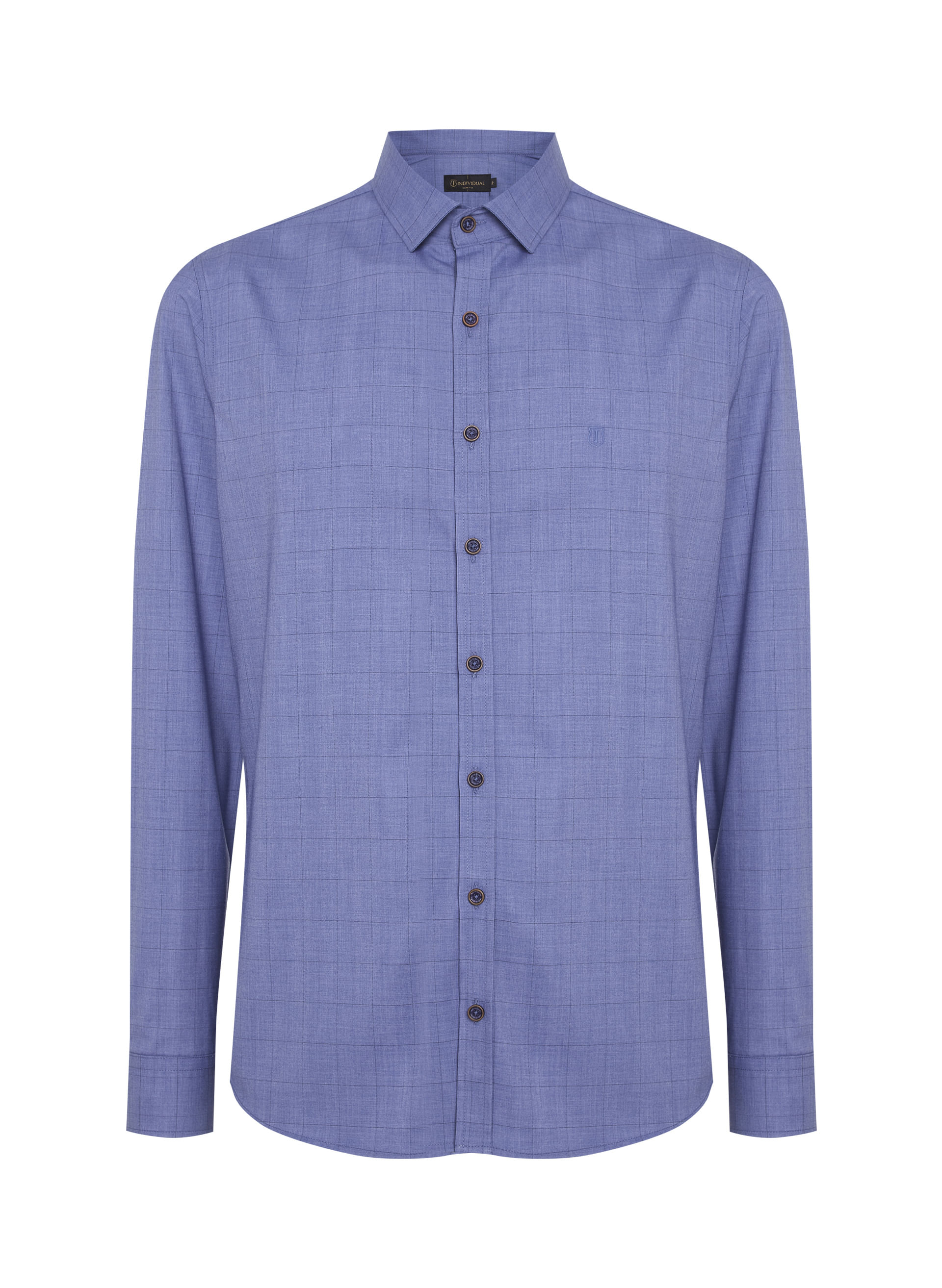 Camisa Slim Fit Xadrez Liocel Masculina Individual